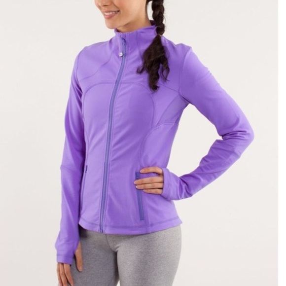 lululemon athletica Jackets & Blazers - Lululemon Forme Jacket Power Purple Zip Up Sz 6